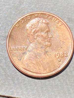 1982-Pennies....-I'm-Just-Wondering-If-There-Is-Anything-Here-Or-Not